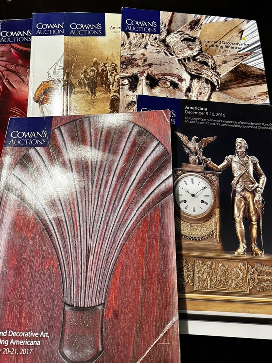Cowan’s Other - Cowan’s Auctions Catalog Lot Of 6 2015‑2019 Historic Americana & Antiques Books